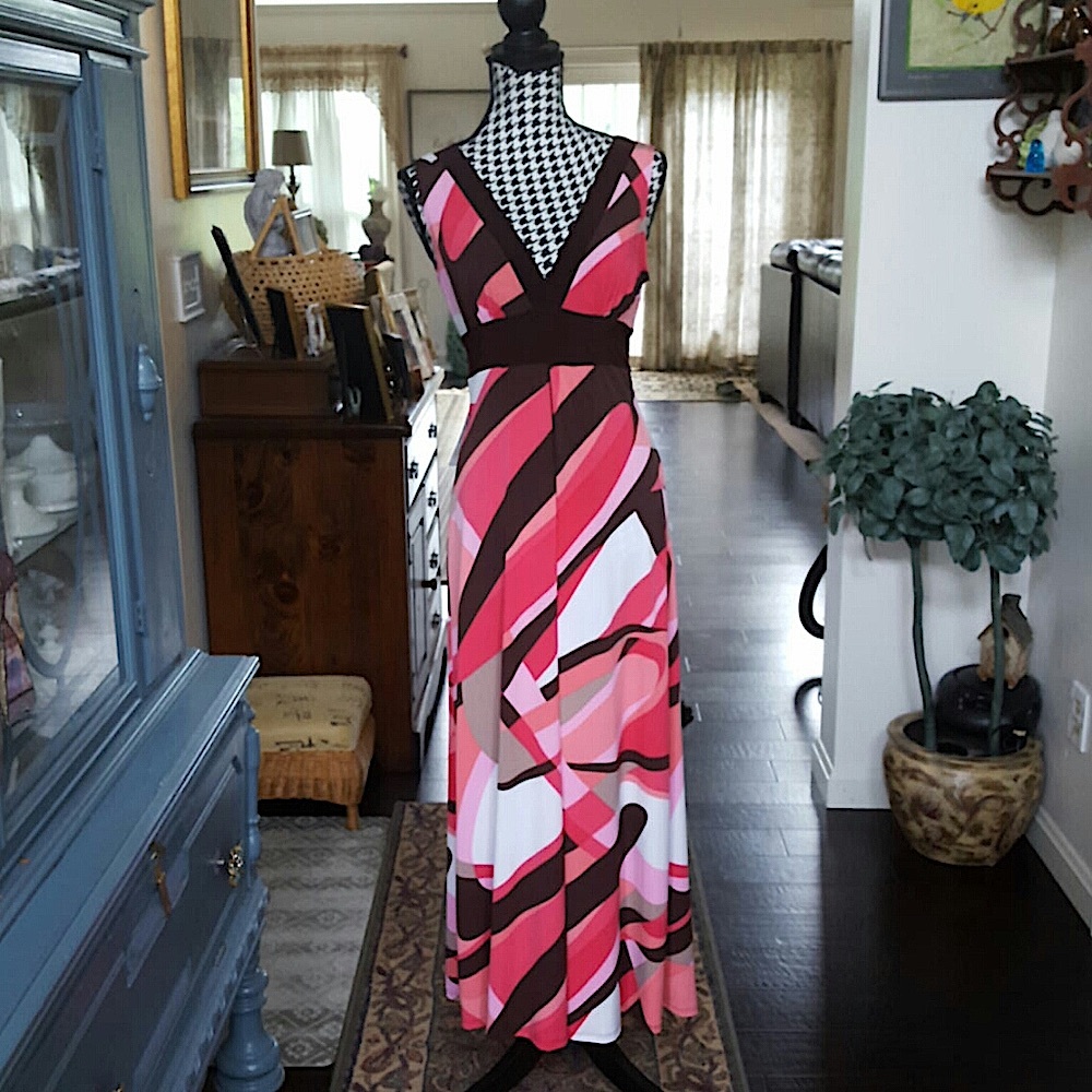 BISOU BISOU/Michele Bohbot Maxi Dress Size 6